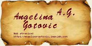 Angelina Gotović vizit kartica